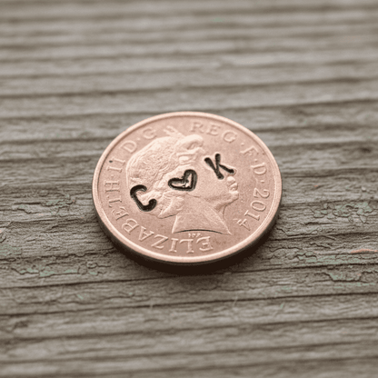  Copper Anniversary Gift Hand Stamped Lucky penny