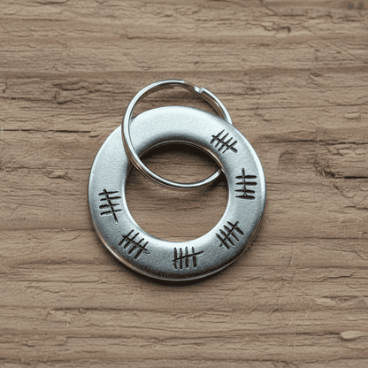 30th Anniversary Gift Personalised Keyring Husband Wife Keychain
