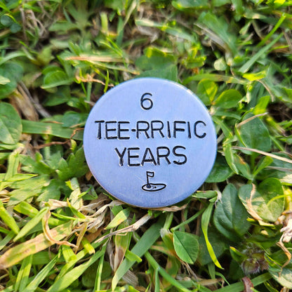 6 Years Golf Ball Marker 6th Iron Wedding 6th Anniversary