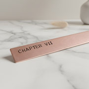 7th Anniversary CHAPTER VII 7 Years Copper Bookmark Personalised Gift