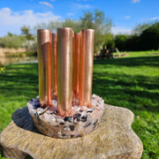 XL 6 Pipe Cloudbuster Rose Quartz Shungite Selenite Copper Orgonite