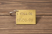 I STILL DO 21 Years Keyring Husband Wife Gifts 21st Anniversary Personalised BRASS Keychain