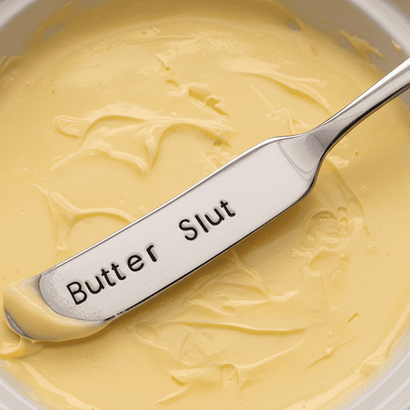 Butter Slut Hand Stamped Funny Butter Knife Funny Gift Anniversary Valentines Day Cheese Knife