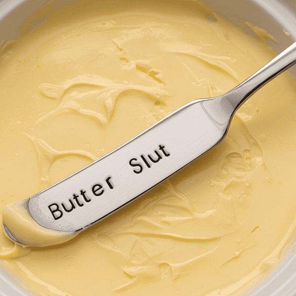Butter Slut Hand Stamped Funny Butter Knife Funny Gift Anniversary Valentines Day Cheese Knife