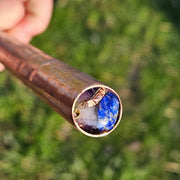 Copper Orgonite Wand Double Ended Sacred Cubit Gemstone Orgone Energy Stick