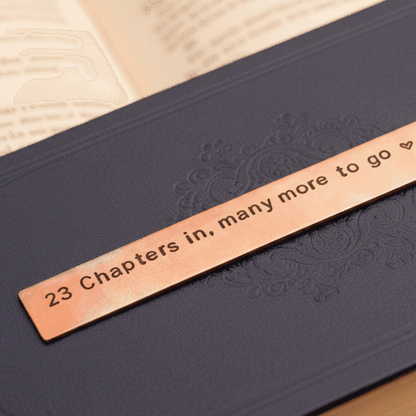 23rd Anniversary Bookmark 23 Chapters In Bronze Gift Personalised