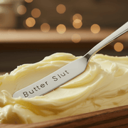 Butter Slut Hand Stamped Funny Butter Knife Funny Gift Anniversary Valentines Day Cheese Knife