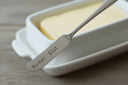 Butter Slut Hand Stamped Funny Butter Knife Funny Gift Anniversary Valentines Day Cheese Knife