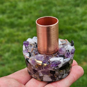 Travel Size Cloudbuster Amethyst Selenite Orgonite 5g EMF Shungite Copper Towerbuster