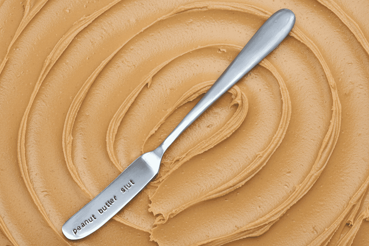 Peanut Butter Slut Hand Stamped Funny Butter Knife Funny Gift