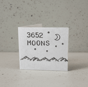 10th Anniversary 3652 Moons 10 Years Personalised Card