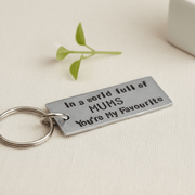Mum Keychain Mothers Day Gift Favourite Mum