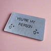 You're My Person Boyfriend Anniversary Card Wallet Insert Funny Gifts For Men Personalised Birthday