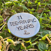 11 Years Golf Ball Marker Husband Gifts 11th Steel Wedding Anniversary