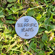 10 Years Golf Ball Marker Husband Wife Gifts 10th Wedding Anniversary Aluminium Personalised