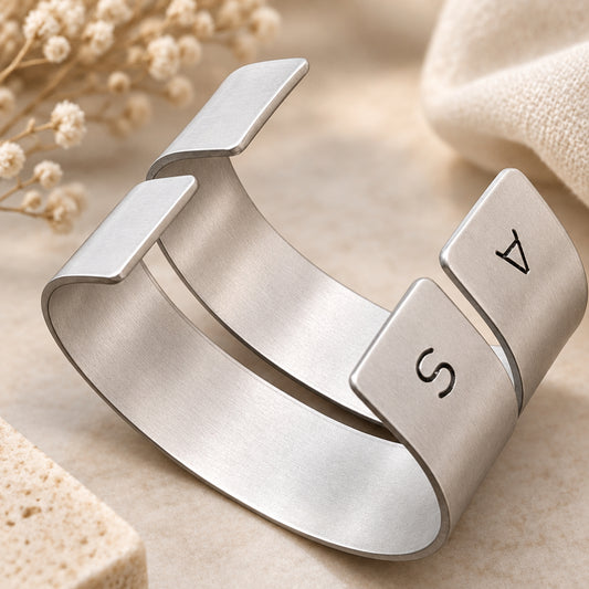 Pair Bangles Personalised Jewellery Bracelet Couples Anniversary Gift