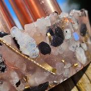 XL 6 Pipe Cloudbuster Rose Quartz Shungite Selenite Copper Orgonite