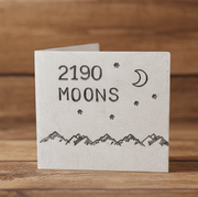 6th Anniversary 6 Years 2190 Moons Personalised Anniversary Card