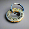 21 Years & Counting Keyring Husband Wife Gifts 21st Wedding Anniversary Personalised BRASS Keychain Love
