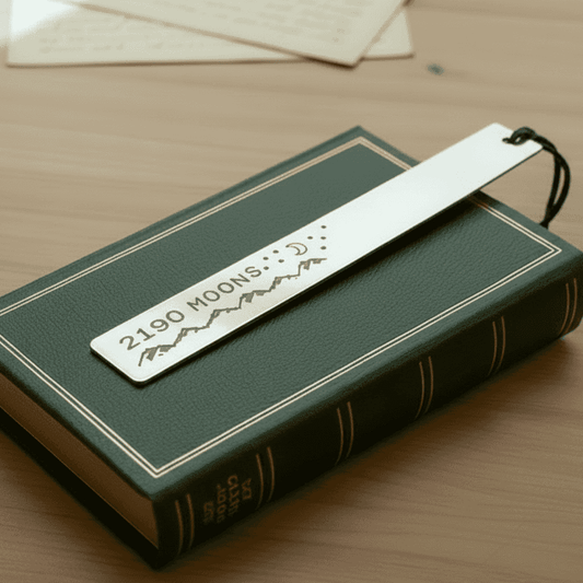 6th Anniversary 2190 Moons 6 Years Handcrafted Bookmark