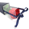 Forever Rose Large Red Faux Flower Single Stem Boxed