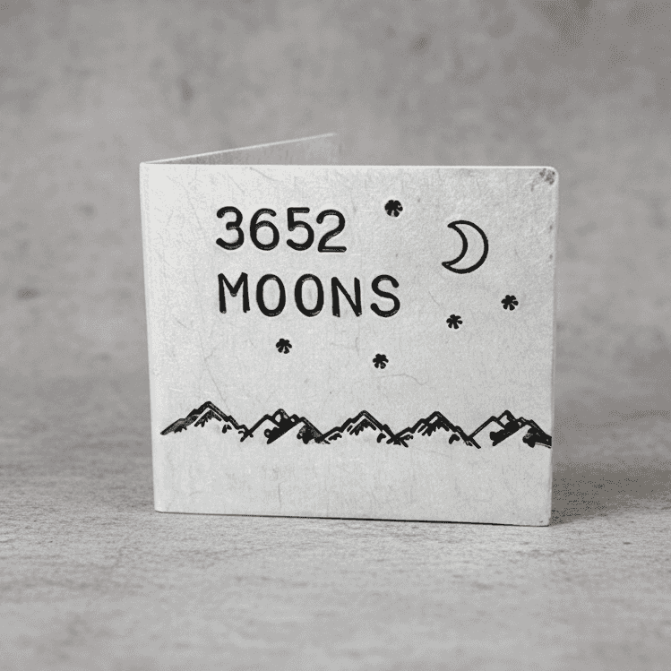 10th Anniversary 3652 Moons 10 Years Personalised Card