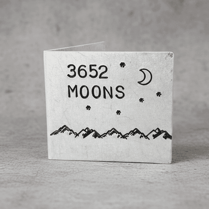 10th Anniversary 3652 Moons 10 Years Personalised Card