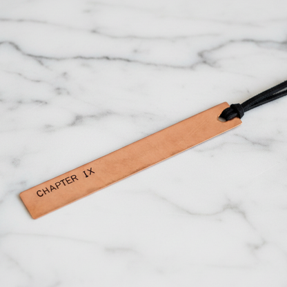 9th Anniversary CHAPTER IX 9 Years Copper Bookmark Personalised Gift
