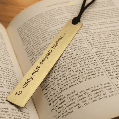 Brass BookmarkGolden Anniversary Gift