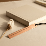 3rd Anniversary Bookmark 3 Chapters In Bronze Gift Personalised