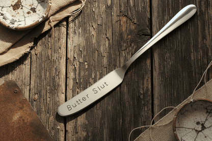 Butter Slut Hand Stamped Funny Butter Knife Funny Gift Anniversary Valentines Day Cheese Knife