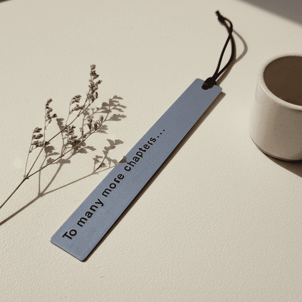 To Many More Chapters Metal Bookmark Personalised