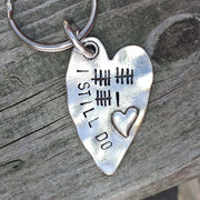 16 Tally Mark Keyring Husband Wife Gifts 16th Anniversary 16 Years Love Heart Keychain I Still Do