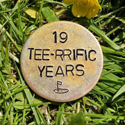 19 Tee-rrific Years 19th Bronze Anniversary Golf Ball Marker Gifts For Husband