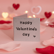 Our 1st Valentines Day Card Cute Personalised Metal Greetings Card Boyfriend Girlfriend