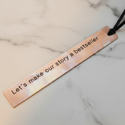 Bronze Anniversary Bookmark Personalised  Bestseller Love Gift
