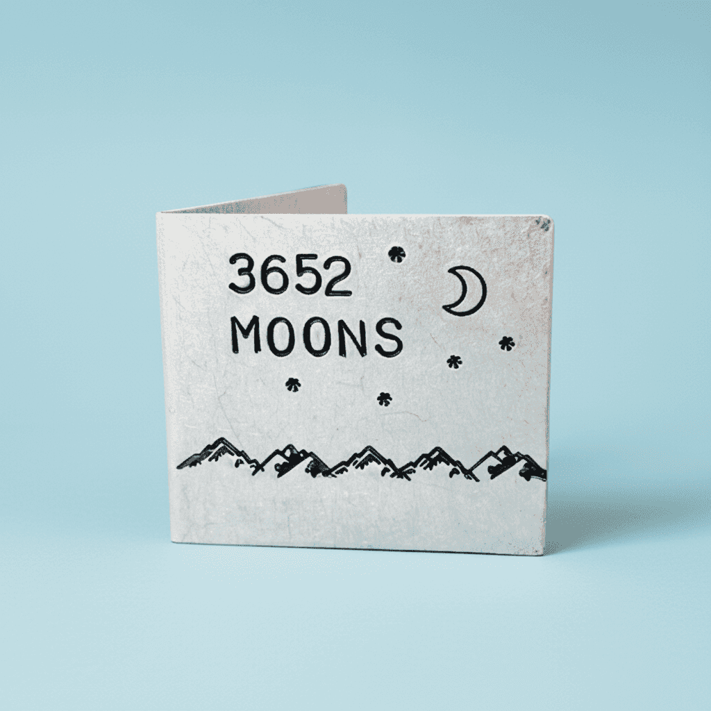 10th Anniversary 3652 Moons 10 Years Personalised Card
