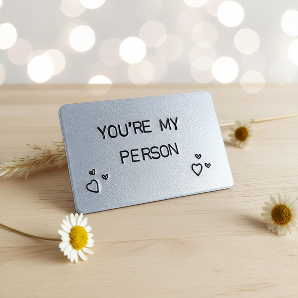 You're My Person Boyfriend Anniversary Card Personalised Birthday