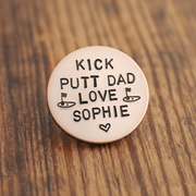 Personalised Fathers Day GOLF Ball Marker Gifts For Dad Copper
