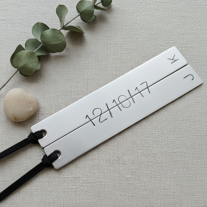 Anniversary Bookmark Pair Personalised Set Of 2 Book Marks