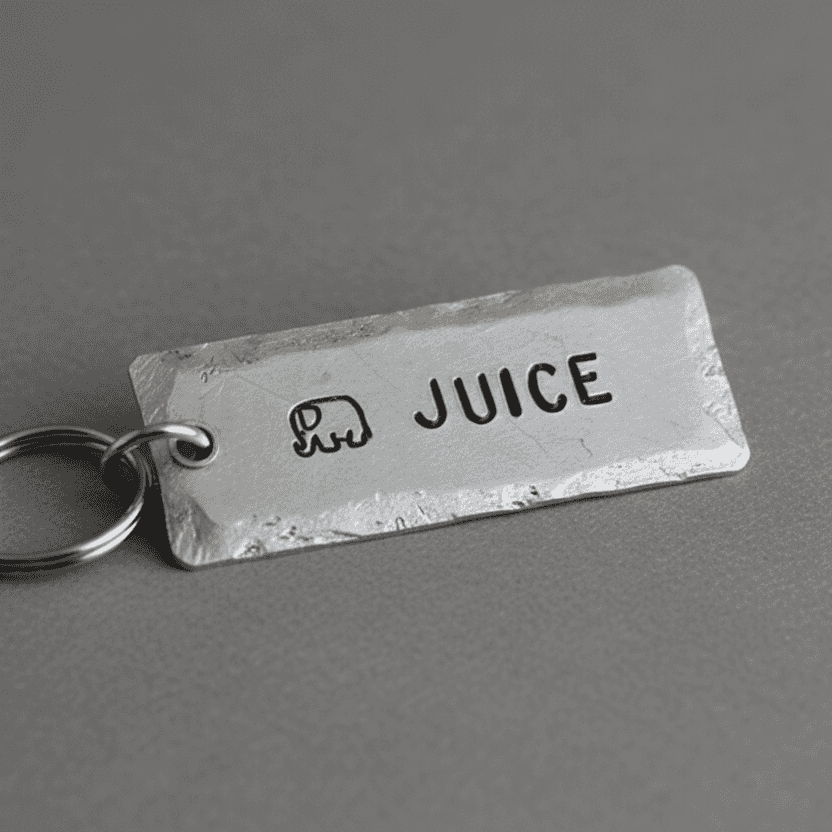 Elephant Juice Keyring Keychain I Love You Gifts