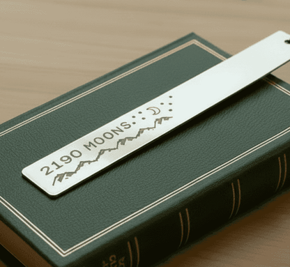 6th Anniversary 2190 Moons 6 Years Handcrafted Bookmark