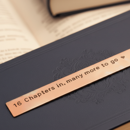 16th Anniversary Bookmark 16 Chapters In Bronze Gift