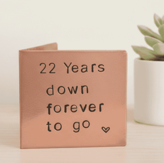 22nd Anniversary Card