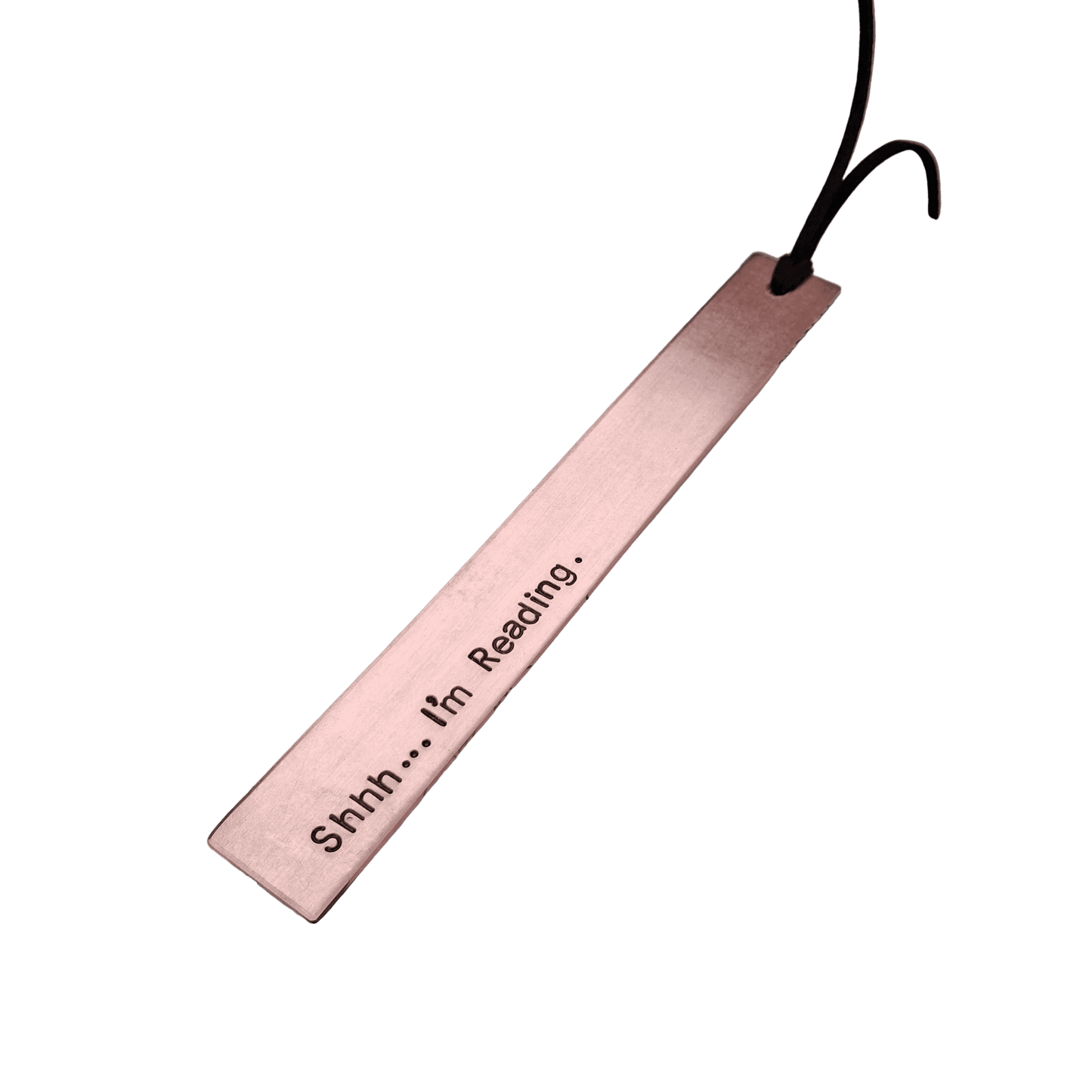 Copper Bookmark Shhh I'm Reading Personalised Bible Marker Teen Gift