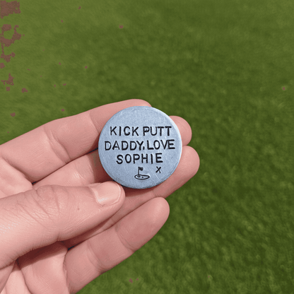 Kick PuttPersonalised Golf Ball Marker