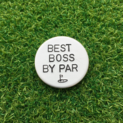 Best BOSS By Par Golf Ball Marker Golfing Gift Christmas Birthday Manager Retirement