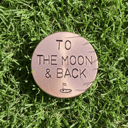 To The Moon And Back Copper Golf Ball Marker Anniversary Birthday Gift