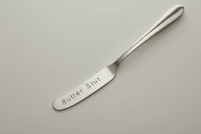 Butter Slut Hand Stamped Funny Butter Knife Funny Gift Anniversary Valentines Day Cheese Knife