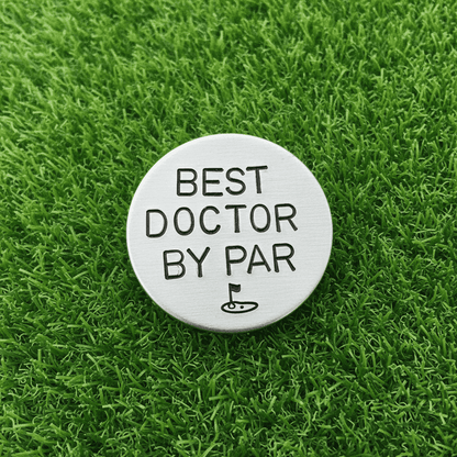 Best DOCTOR By Par Golf Ball Marker Golfing Gift Christmas Birthday Anniversary Dr Doc GP